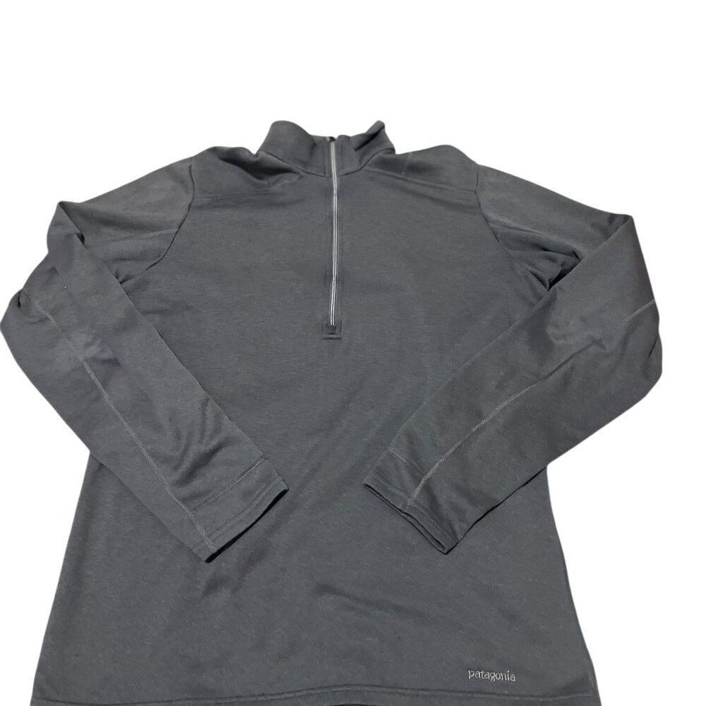 Patagonia Grey 1/4 Zip Polartec Fleece Pullover Men's Sz M
